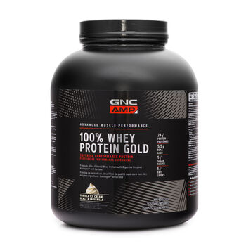 100% Whey Protein Gold Glace &agrave; la vanille | GNC